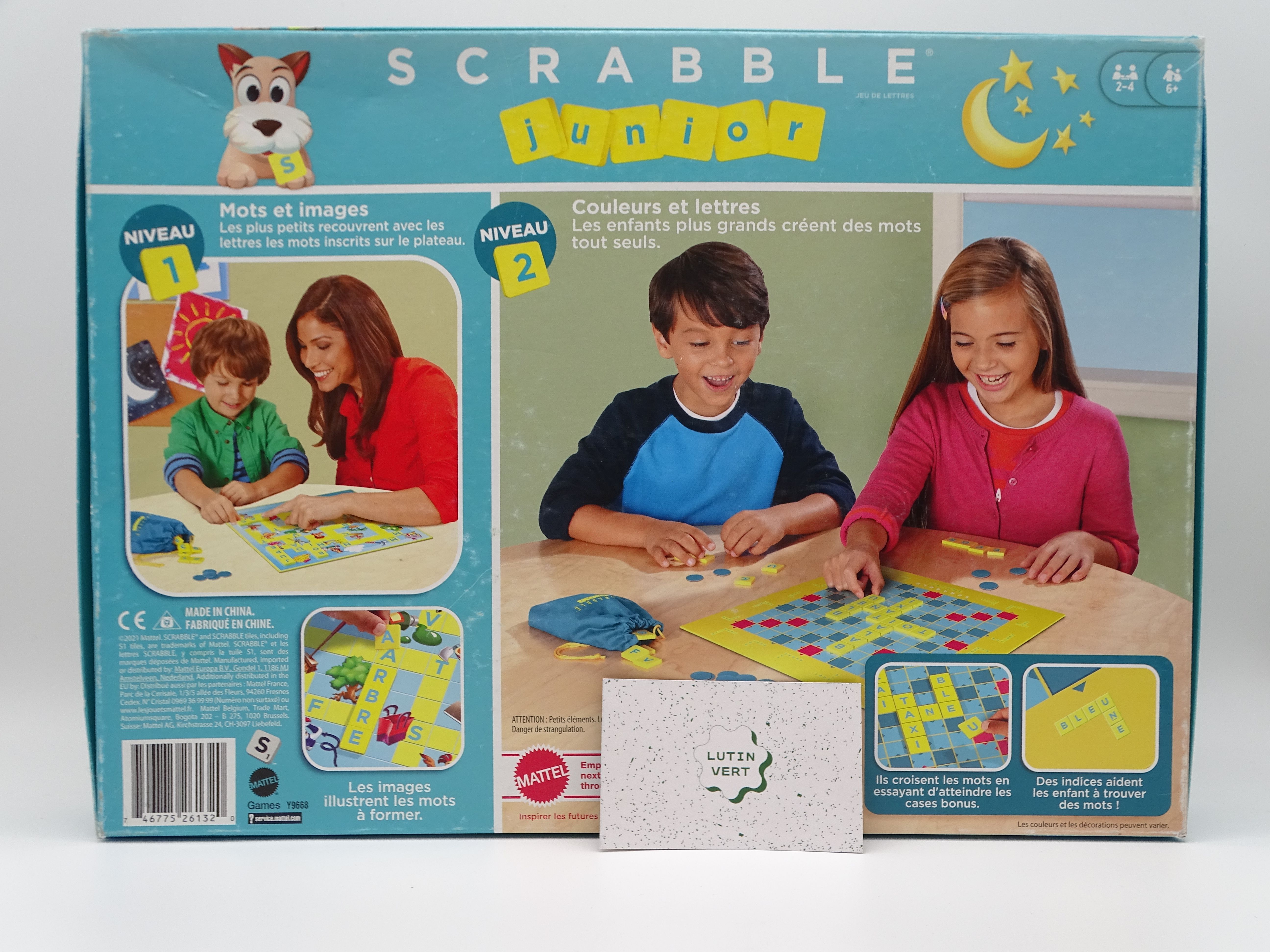 Voir photo 4 de Scrabble Junior d'occasion MATTEL - Dès 6 ans | Réf 13163 Scrabble Junior d'occasion MATTEL - Dès 6 ans | Réf 13163 Bon état reconditionné photo 4
