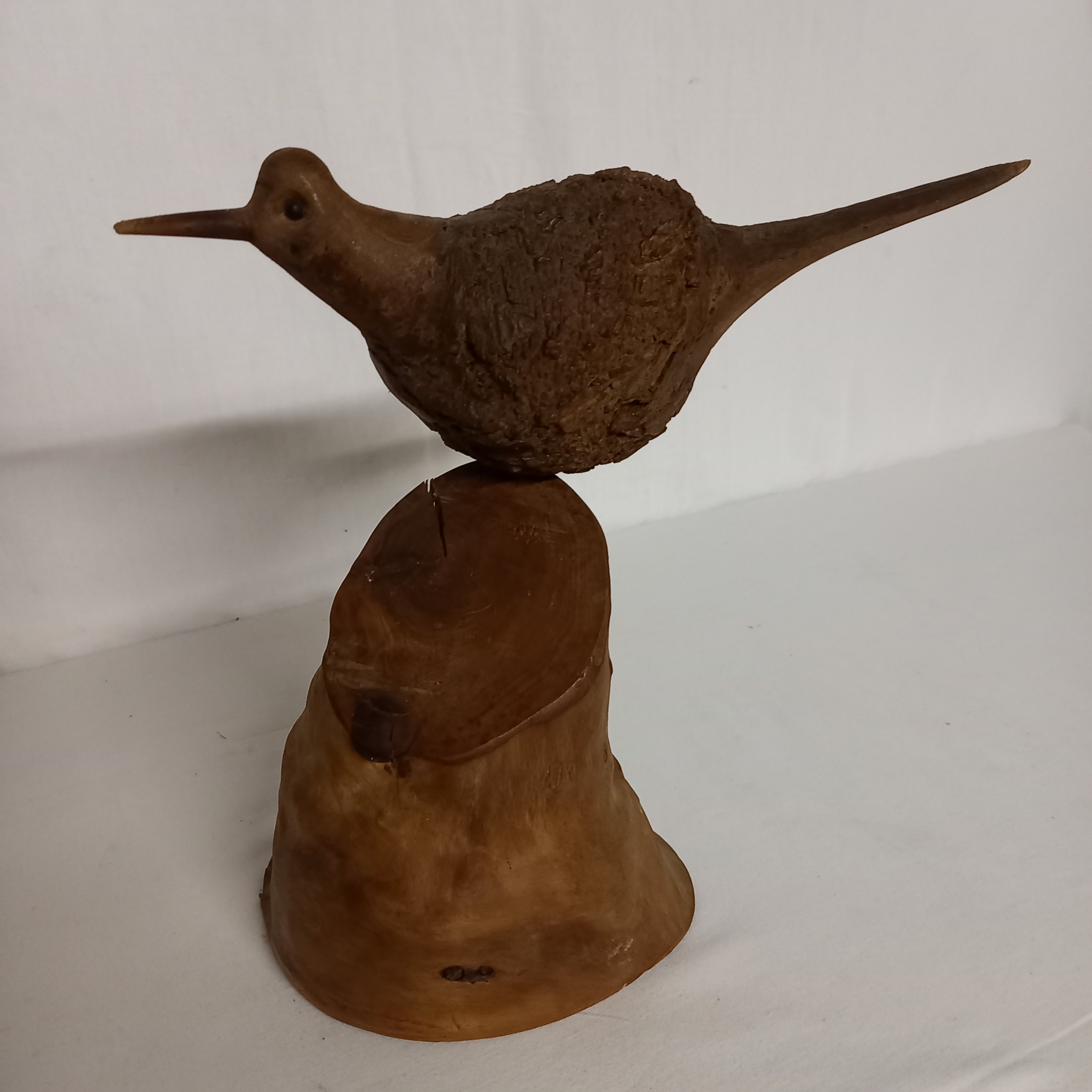 Voir photo 3 de Sculpture d oiseau en bois sculpté à la main Sculpture d oiseau en bois sculpté à la main Bon état reconditionné photo 3