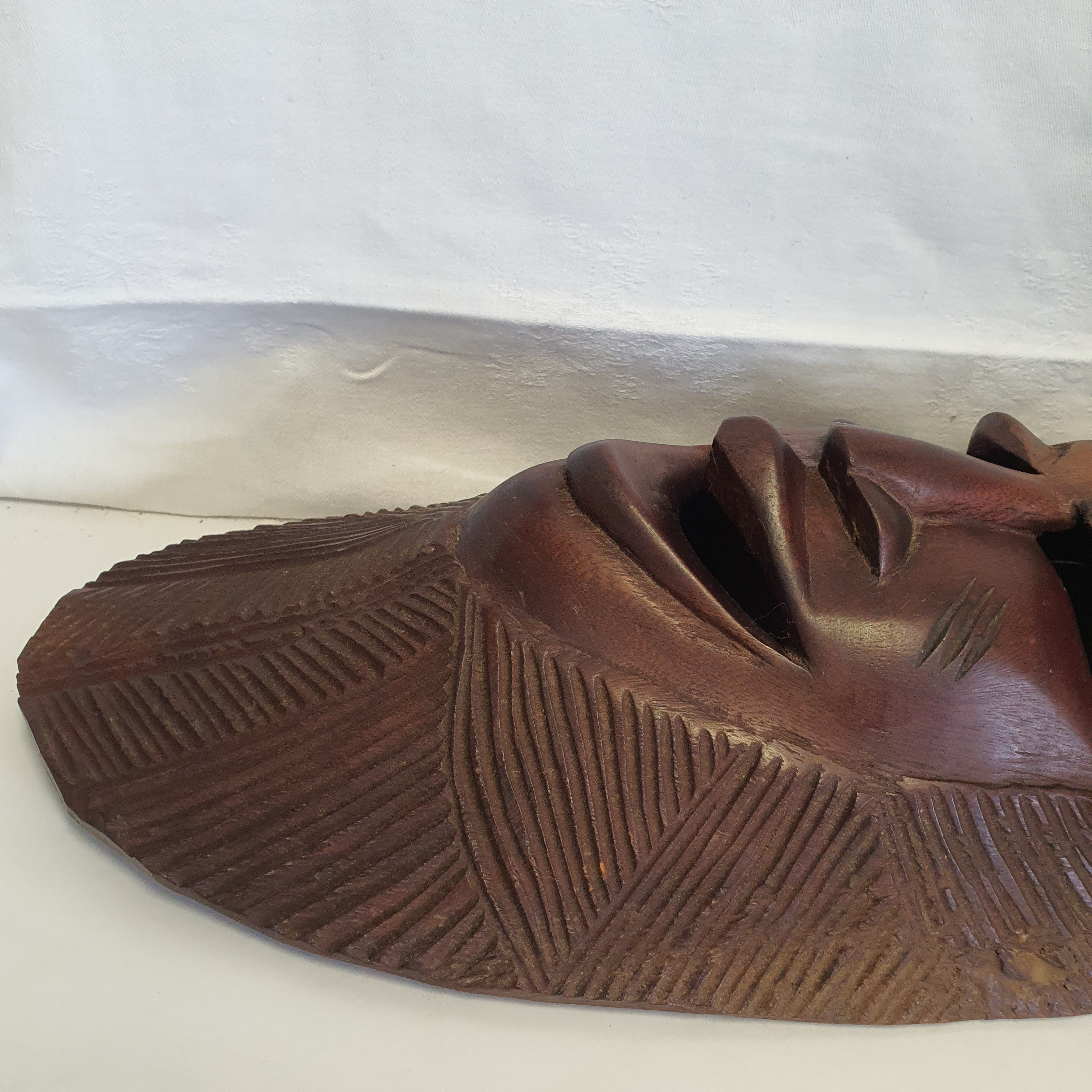 Voir photo 6 de Sculpture en Bois Masque Africain Sculpture en Bois Masque Africain État correct reconditionné photo 6