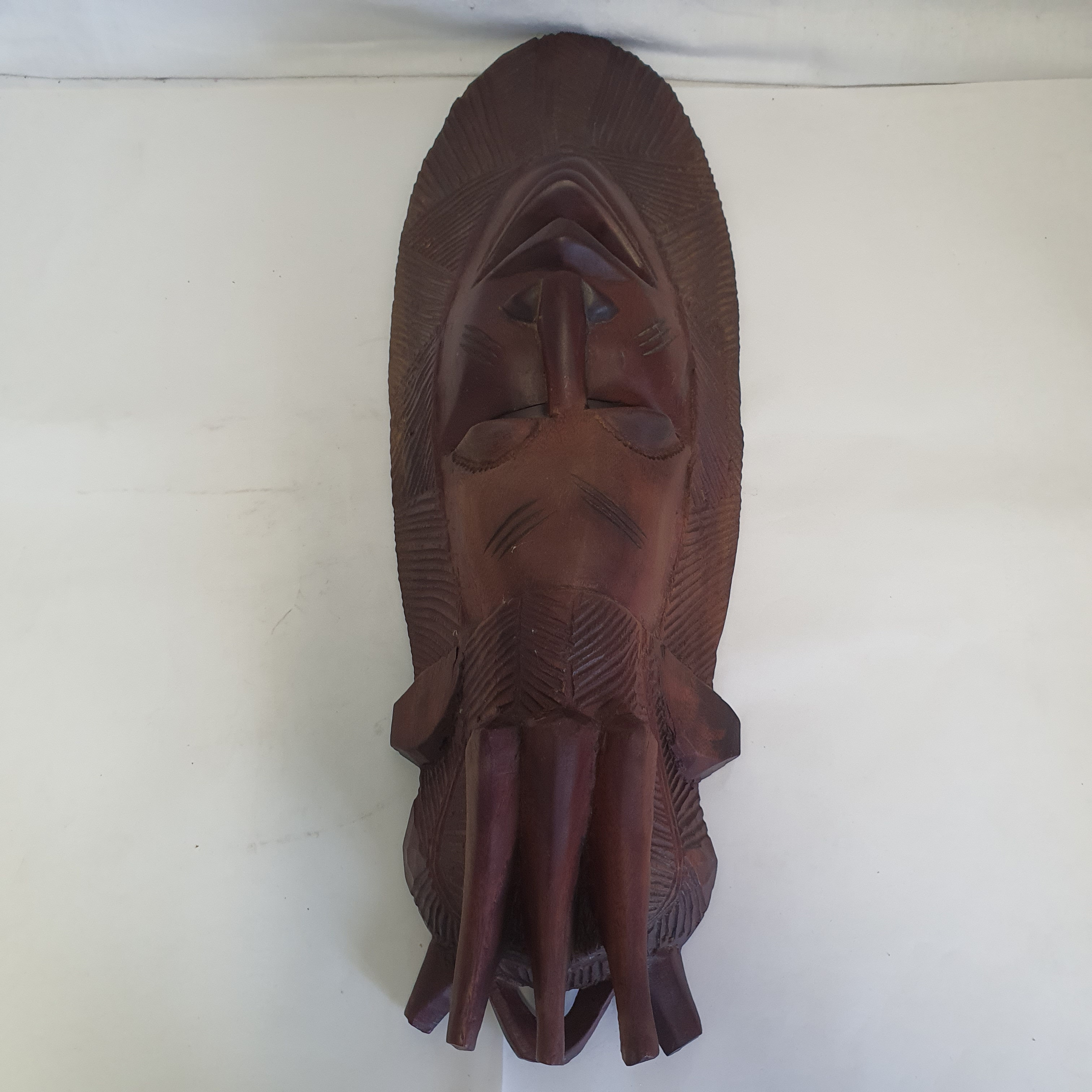 Voir photo 7 de Sculpture en Bois Masque Africain Sculpture en Bois Masque Africain État correct reconditionné photo 7