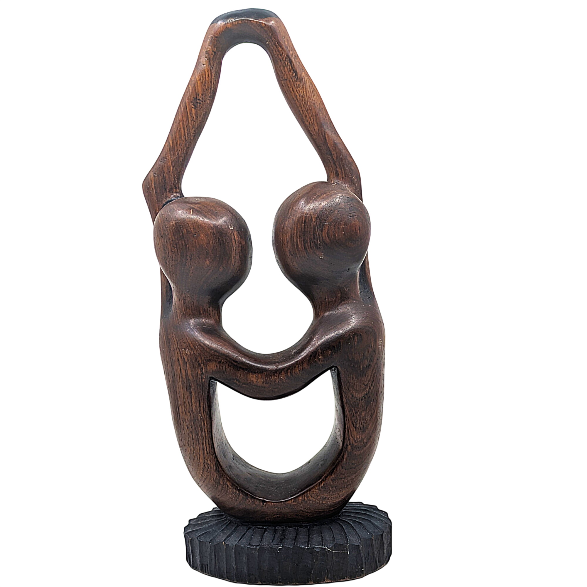 Acheter Sculpture en bois représentant deux silhouettes enlacées Vintage Très bon état - 35,00 € Sculpture en bois représentant deux silhouettes enlacées Vintage Très bon état reconditionné disponible sur Label Emmaüs