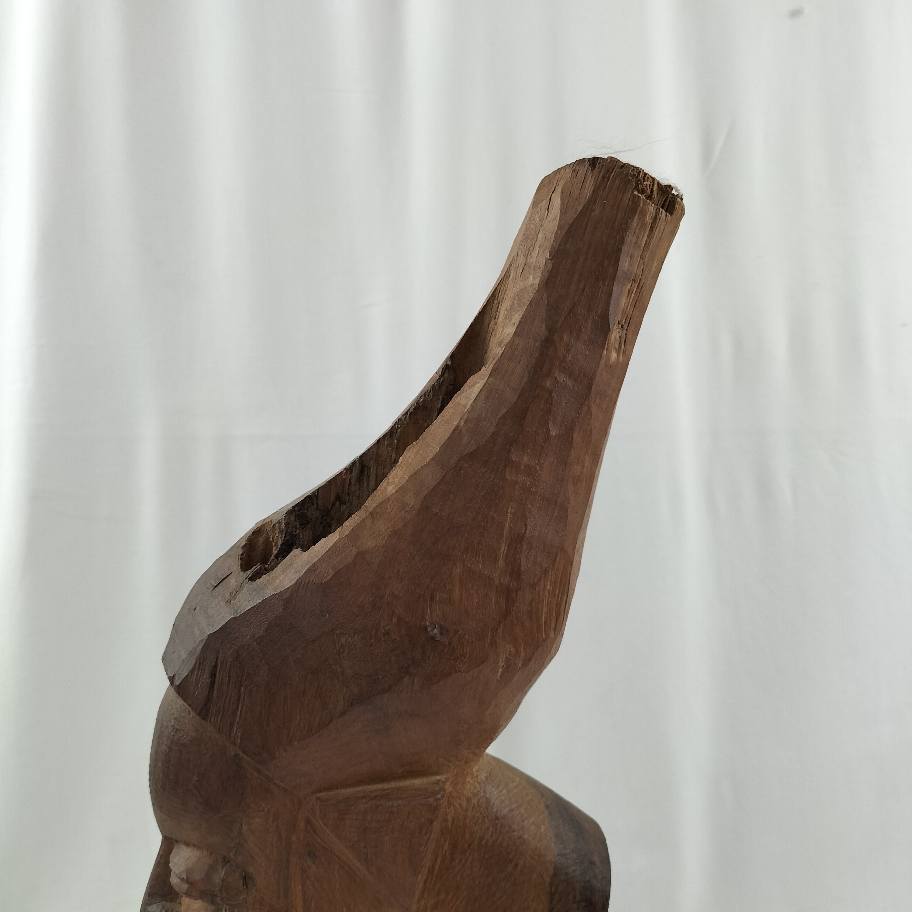 Voir photo 4 de Sculpture vintage en bois agriculteur africain Sculpture vintage en bois agriculteur africain Bon état reconditionné photo 4