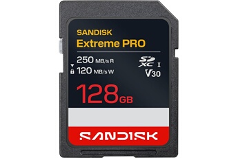 SDXC Extreme PRO 128 Go UHS-I Bon état SanDisk reconditionné disponible sur Darty