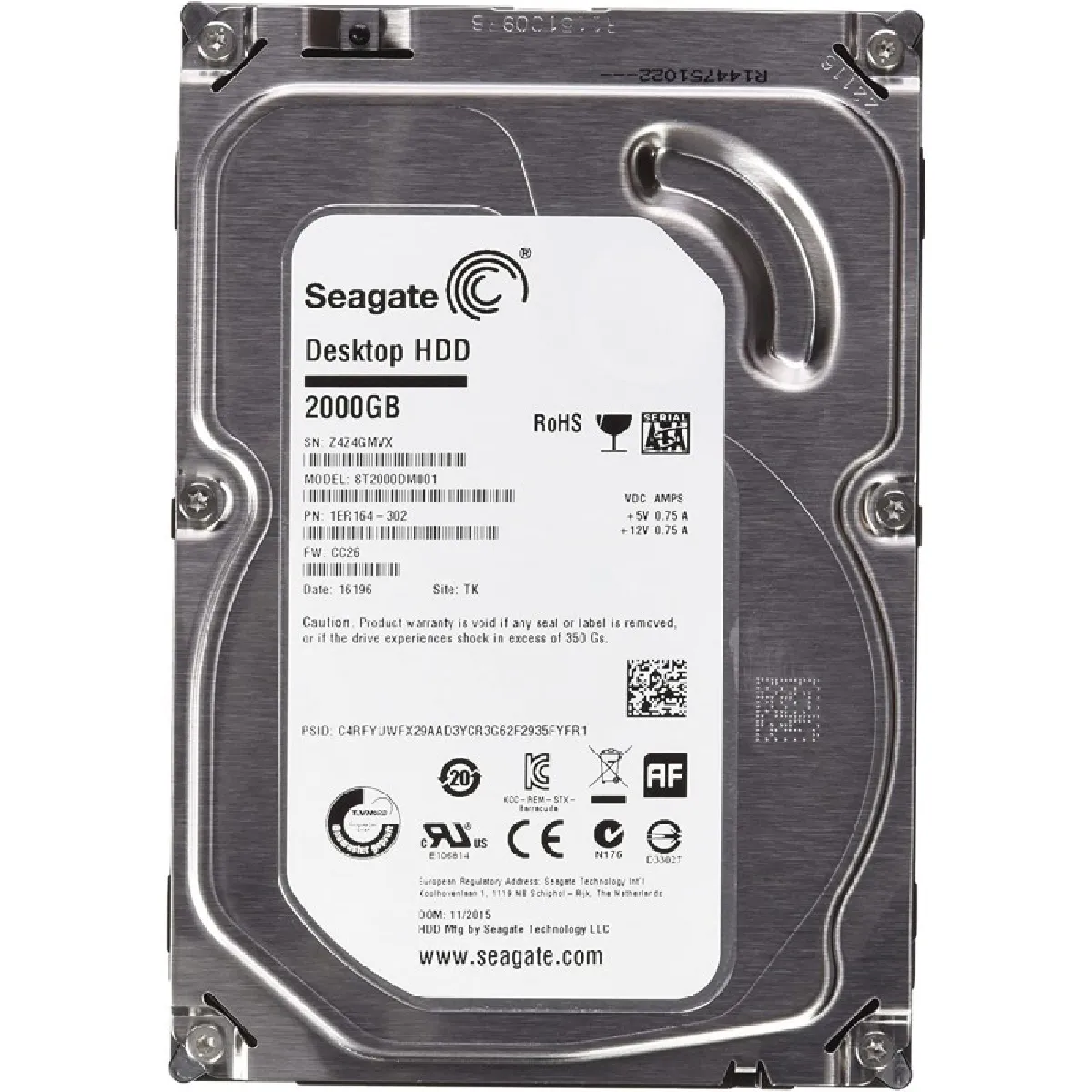 Seagate ST2000DM001 2To 3.5" Reconditionné - 113,91 € Seagate ST2000DM001 2To 3.5" Reconditionné Seagate Technology reconditionné disponible sur Rue du Commerce Seconde Vie