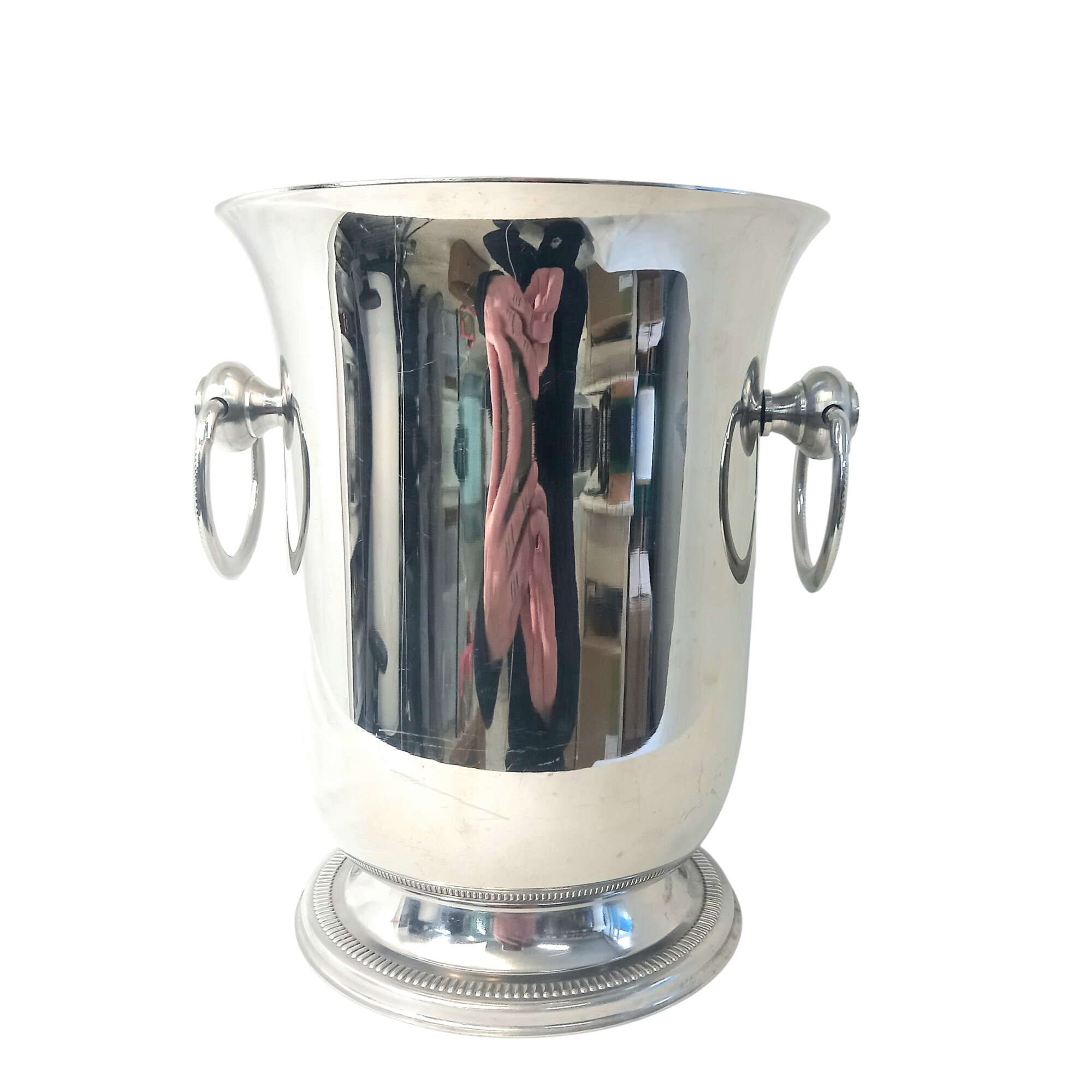 Seau à champagne en inox Bon état - 29,00 € Seau à champagne en inox Bon état reconditionné disponible sur Label Emmaüs