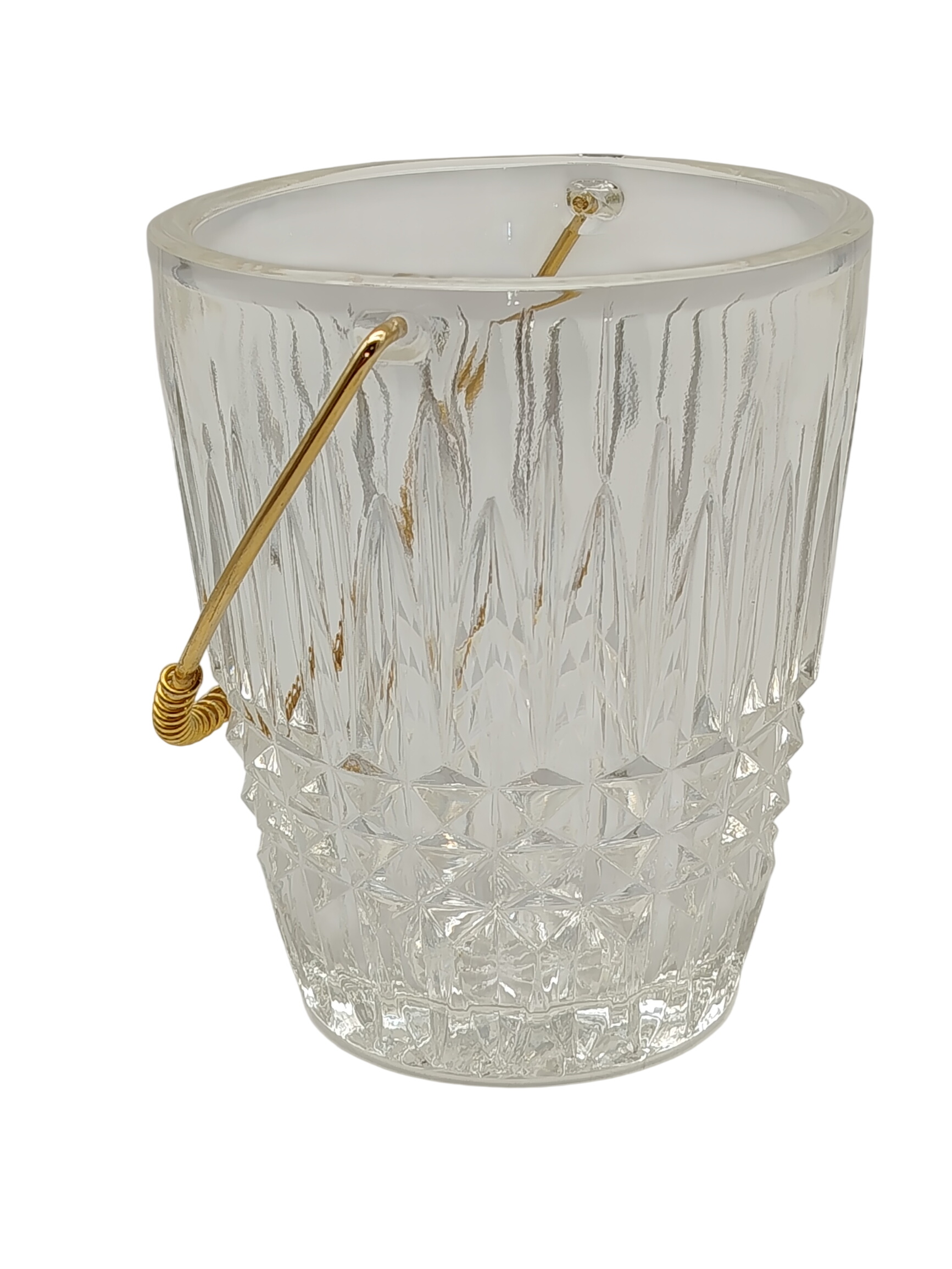 Seau à glace Mid - Century Modern en verre cristallin Très bon état - 10,00 € Seau à glace Mid - Century Modern en verre cristallin Très bon état reconditionné disponible sur Label Emmaüs