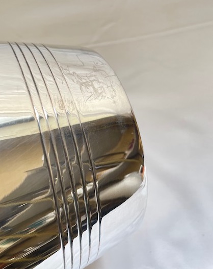 Voir photo 5 de Seau à Glace ou Petit Seau à bouteille en métal argenté, Travail moderne Seau à Glace ou Petit Seau à bouteille en métal argenté, Travail moderne État correct reconditionné photo 5