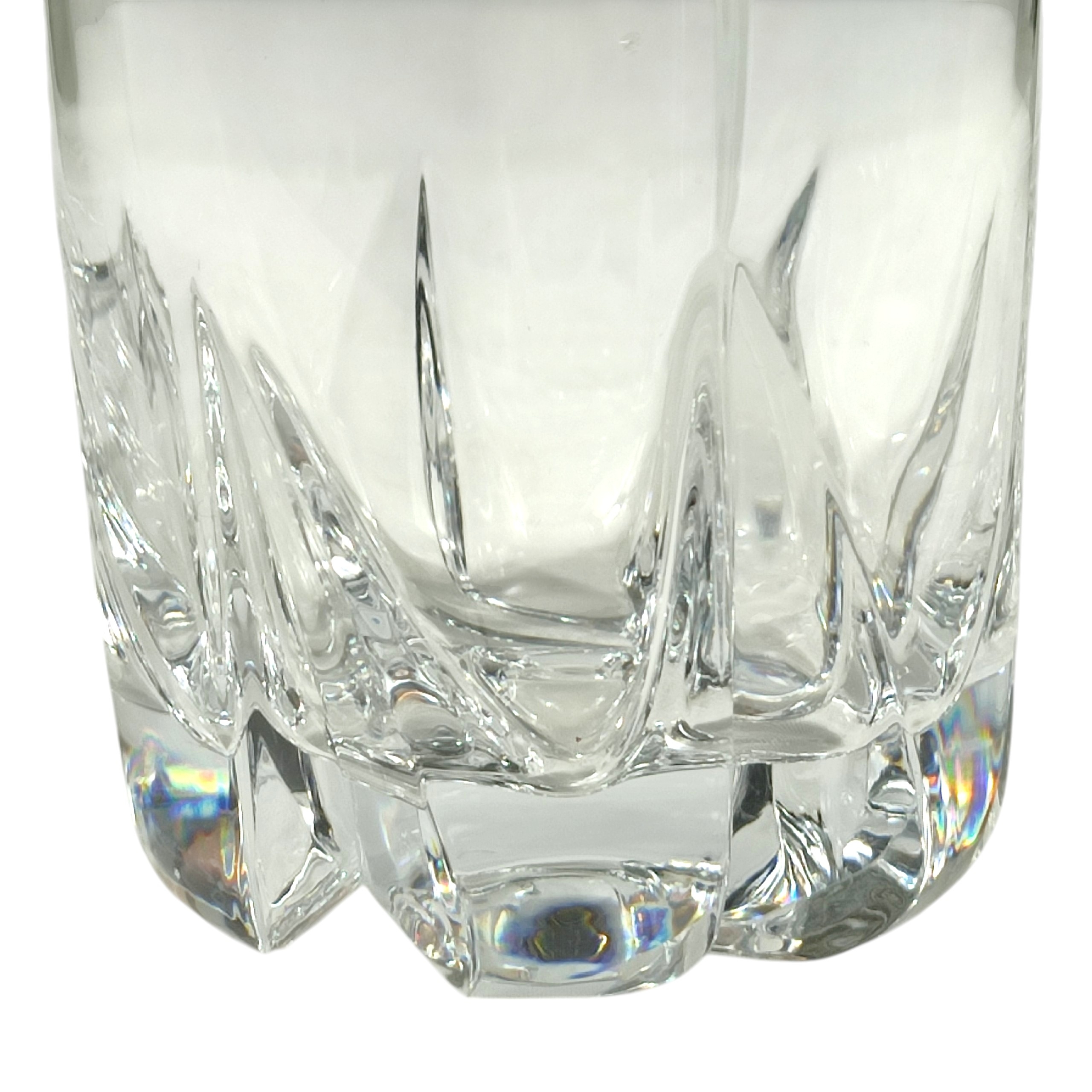 Voir photo 7 de Seau à glaçons en verre travaillé, métal chromé et pince à glace. Seau à glaçons en verre travaillé, métal chromé et pince à glace. Bon état reconditionné photo 7