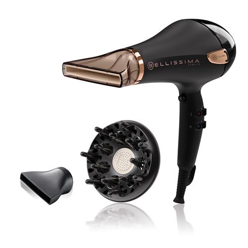 Sèche-cheveux Bellissima Professionnel Ceramic P5 3800 11665A 2300 W Noir et Bronze État correct reconditionné disponible sur Fnac