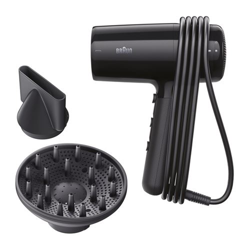 Sèche-cheveux Braun BRHD215E 2100W Noir État correct - 19,99 € Sèche-cheveux Braun BRHD215E 2100W Noir État correct Braun reconditionné disponible sur Fnac
