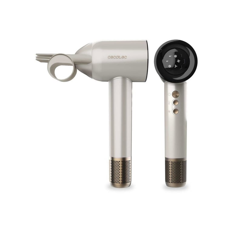 Sèche-cheveux Cecotec DryGlam Waves Champagne 1600 W Plasma 110000 tr/min Brushless avec têtes Coanda 4-en-1 Noir - Très bon état Très bon état Cecotec reconditionné photo 3 | Dero