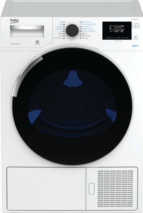 sèche-linge à pompe à chaleur 60cm 10kg a++ blanc - dh10444px1w État correct Beko reconditionné disponible sur Fnac