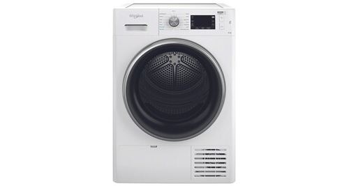 Seche-linge, FRESHCARE, Pompe a chaleur, 9 KG, A++, Interface Big Digit, 64 dB, Tambour Inox, 6eme Sens, FreshCare+, Filtre Easy-cleaning, Porte noire et silver État correct Whirlpool reconditionné disponible sur Fnac