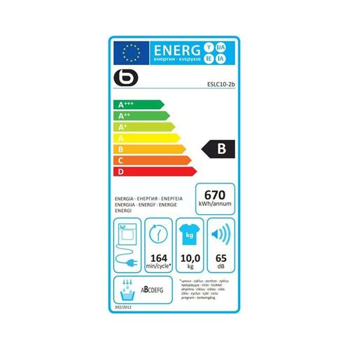 Seche linge hublot essentiel b ESLC10-2B 10 kg 59.6 cm État correct reconditionné disponible sur Fnac