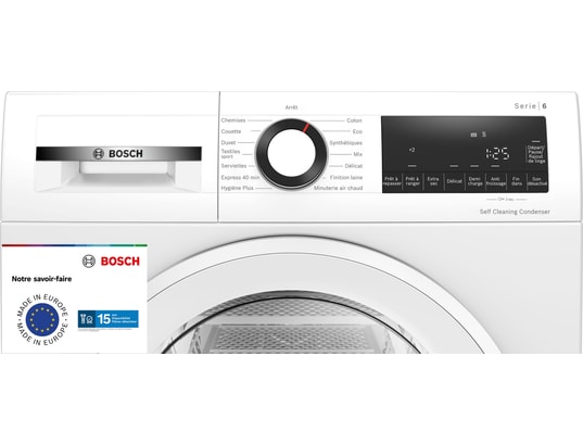 Seche-linge pompe à chaleur BOSCH WQG13500FR Parfait état Bosch reconditionné disponible sur Underdog | Dero