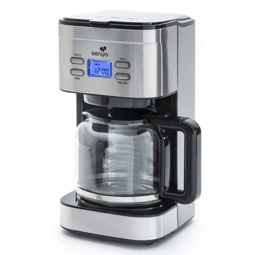 Senya Cafetière Électrique Programmable Inox Family Coffee, Verseuse En Verre, Cafetière Filtre 15 Tasses En Acier Inoxydable 1,5l, 800w, Sybf-Cm019 Bon état reconditionné disponible sur Rakuten