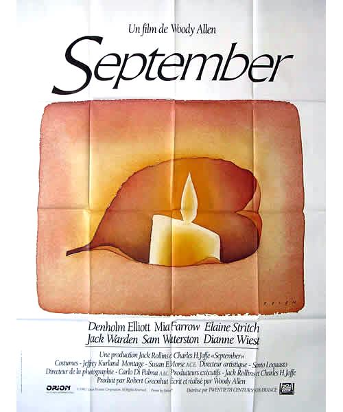 September AFFICHE CINEMA ORIGINALE État correct N/A reconditionné disponible sur Fnac
