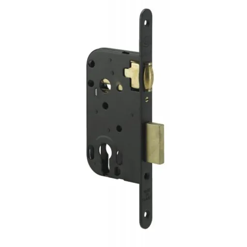Serrure à larder à rouleau et pêne dormant - axe 50 mm - bouts carrés JPM Bon état reconditionné disponible sur Rakuten