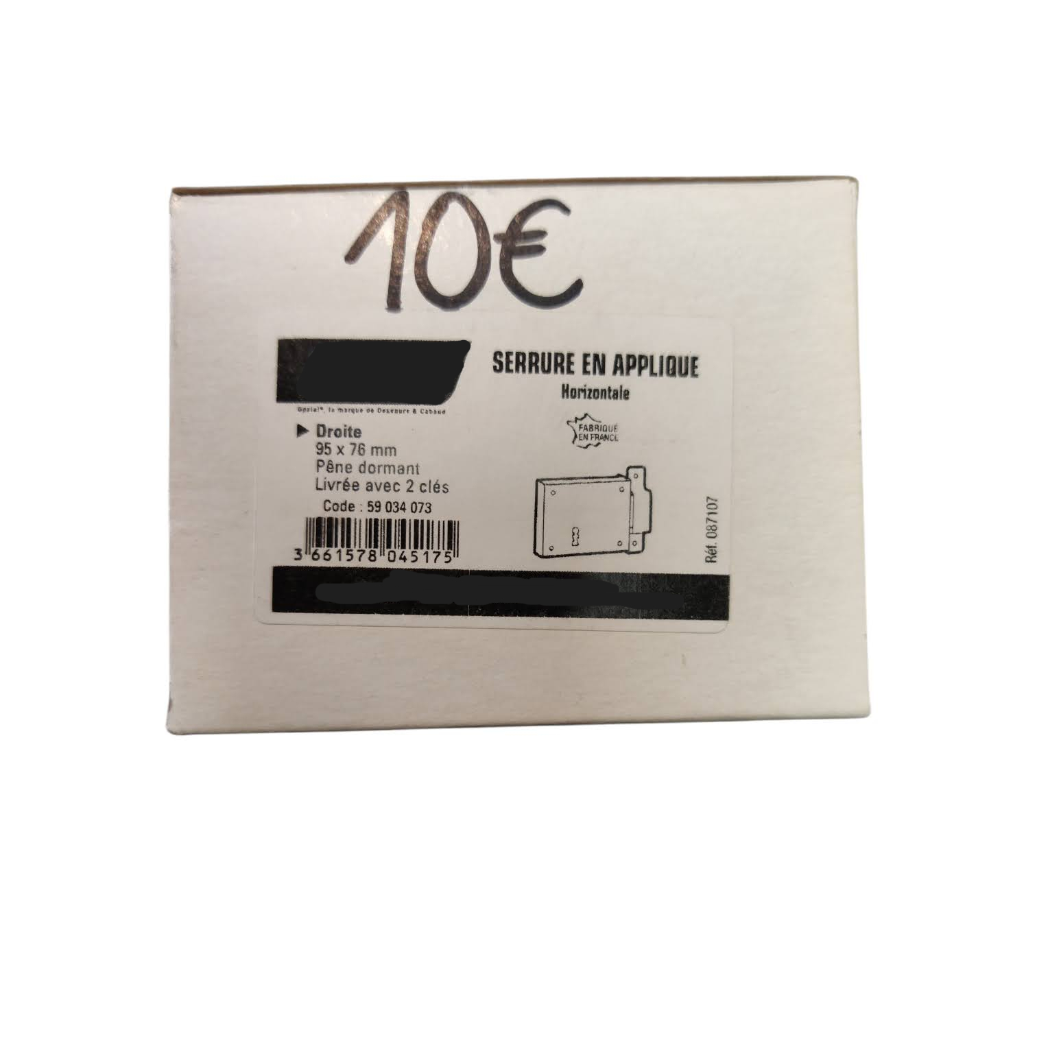 Voir photo 4 de Serrure en applique horizontale droite 95x76mm Serrure en applique horizontale droite 95x76mm Parfait état reconditionné photo 4