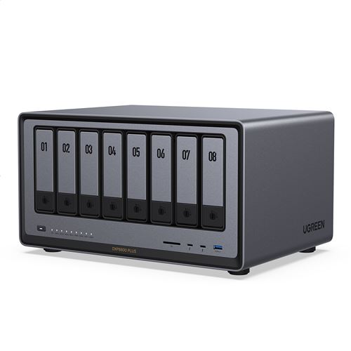 Serveur NAS Ugreen 8 baies DXP8800 Plus 208 To Gris anodisé État correct UGREEN reconditionné disponible sur Fnac
