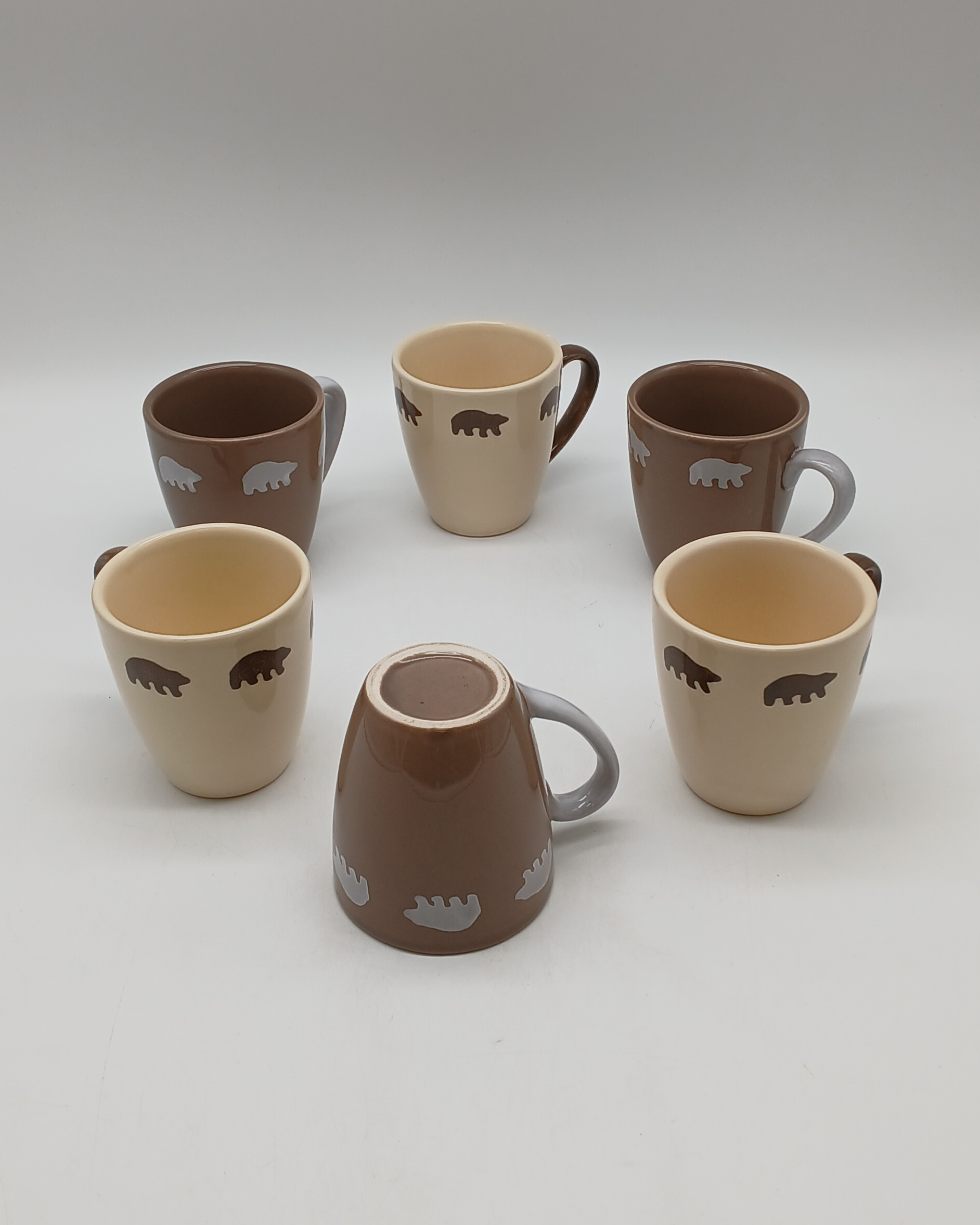 Voir photo 7 de Service à café - expresso complet de 6 tasses et 6 soucoupes - Ours - Chaleureux Service à café - expresso complet de 6 tasses et 6 soucoupes - Ours - Chaleureux reconditionné photo 7