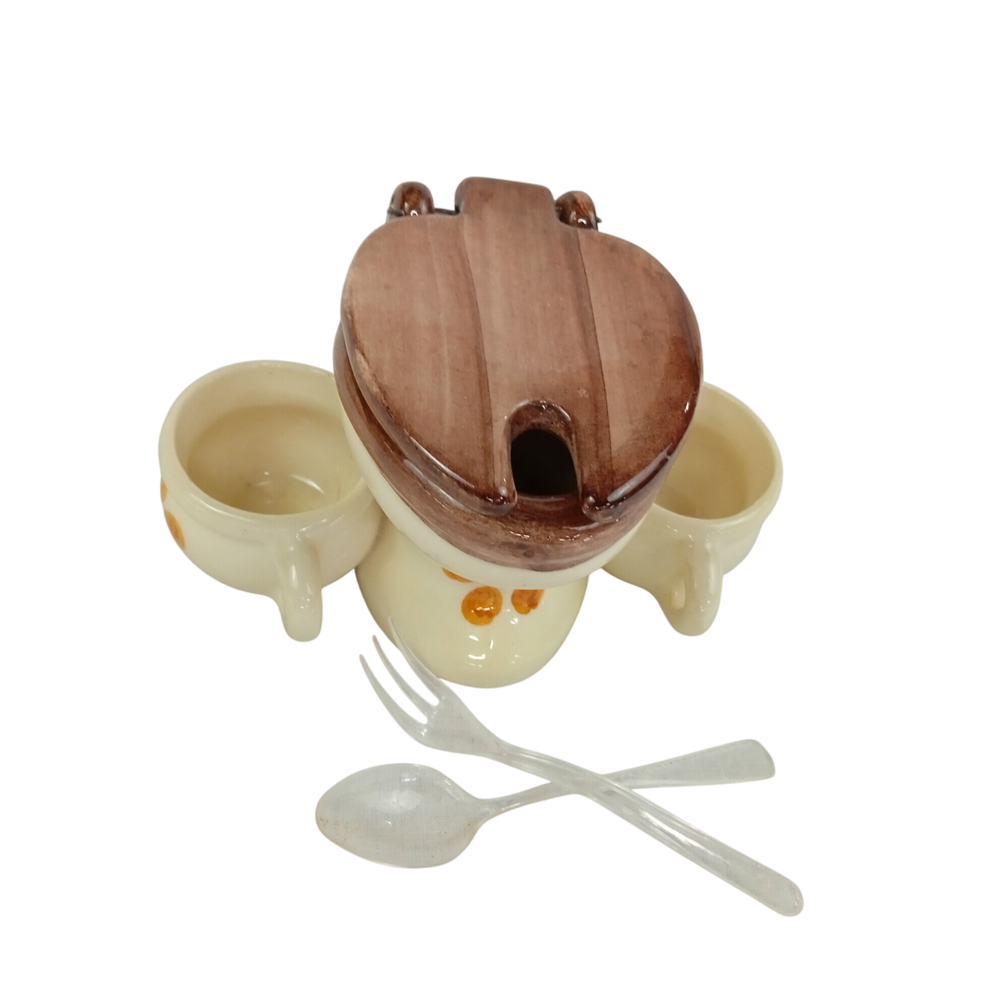 Acheter Service à condiment signé Vallauris S.2 forme WC - 10,40 € Service à condiment signé Vallauris S.2 forme WC reconditionné disponible sur Label Emmaüs