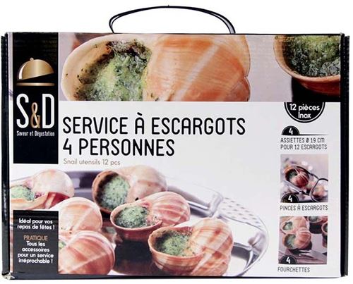 Service A Escargot 4 Personnes 12 Pieces Inox Assiettes Fourchettes Couteau Ustensile Cuisine État correct N/A reconditionné disponible sur Fnac