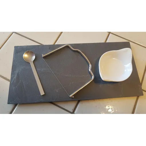 Service À Foie Gras 4 Pièces Porcelaine, Metal Argenté Inox Et Ardoise - Lebrun occasion reconditionné disponible sur Rakuten
