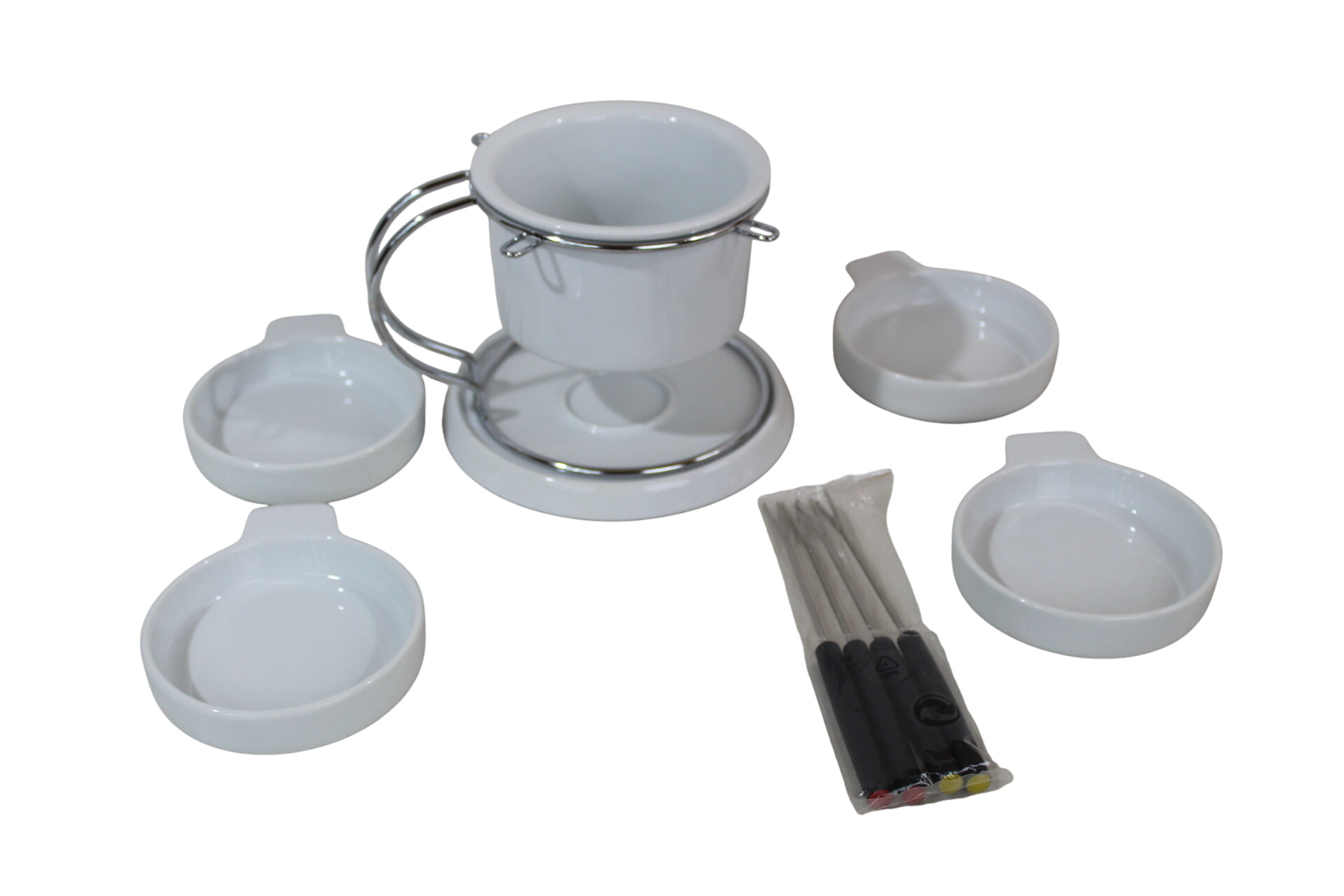 Acheter Service À Fondue Chocolat Très bon état - 10,50 € Service À Fondue Chocolat Très bon état reconditionné disponible sur Label Emmaüs
