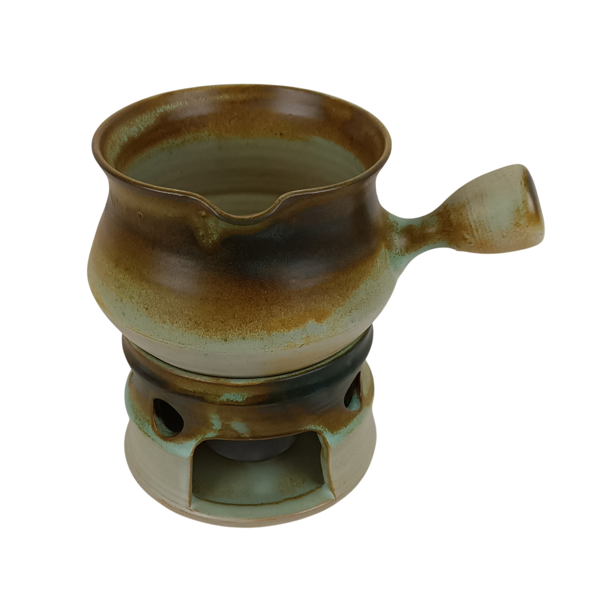 Service à fondue en grès Vallauris, avec son brûleur à bougie Très bon état - 16,00 € Service à fondue en grès Vallauris, avec son brûleur à bougie Très bon état reconditionné disponible sur Label Emmaüs