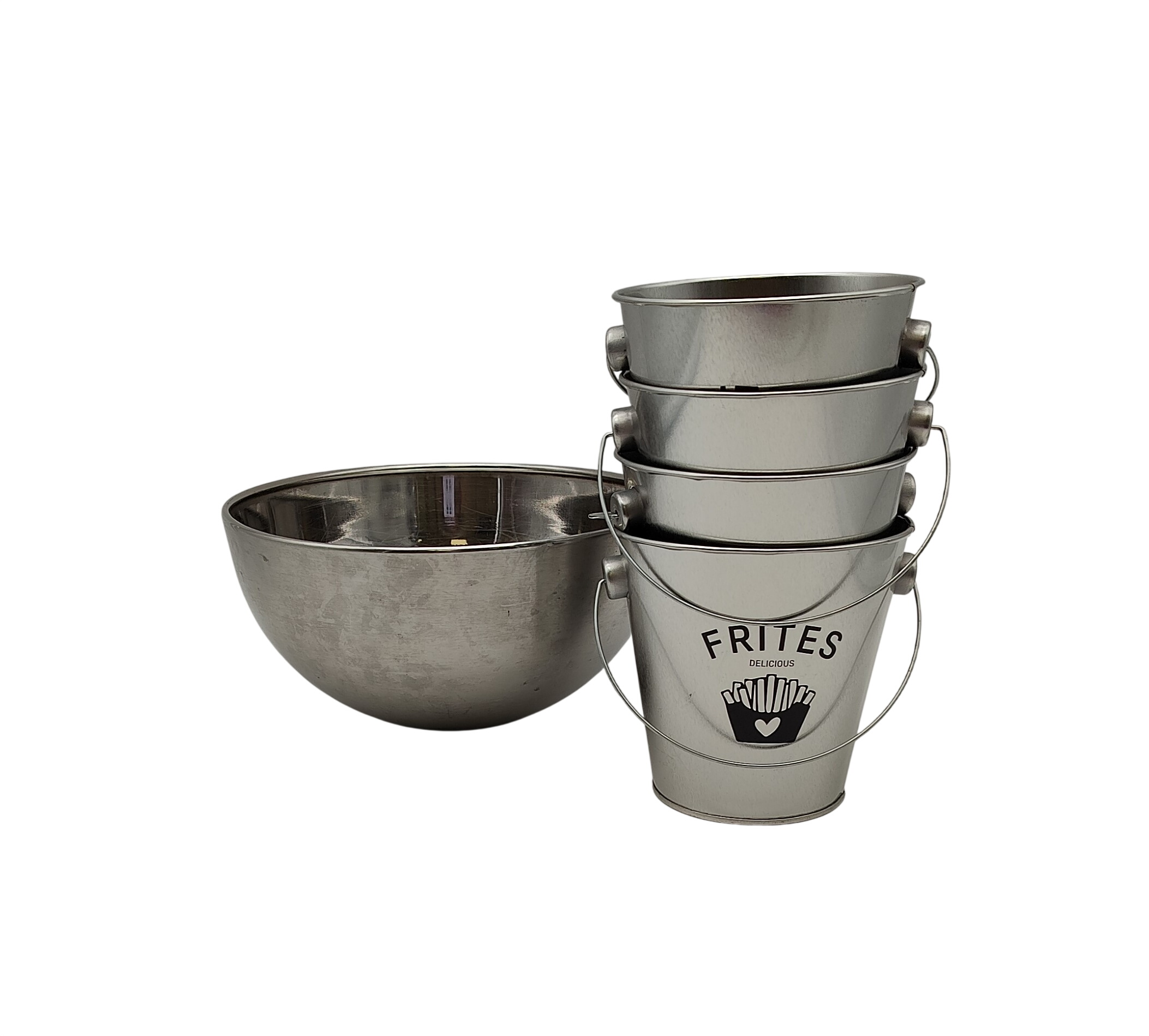 Service à Frites en inox Très bon état - 10,00 € Service à Frites en inox Très bon état reconditionné disponible sur Label Emmaüs