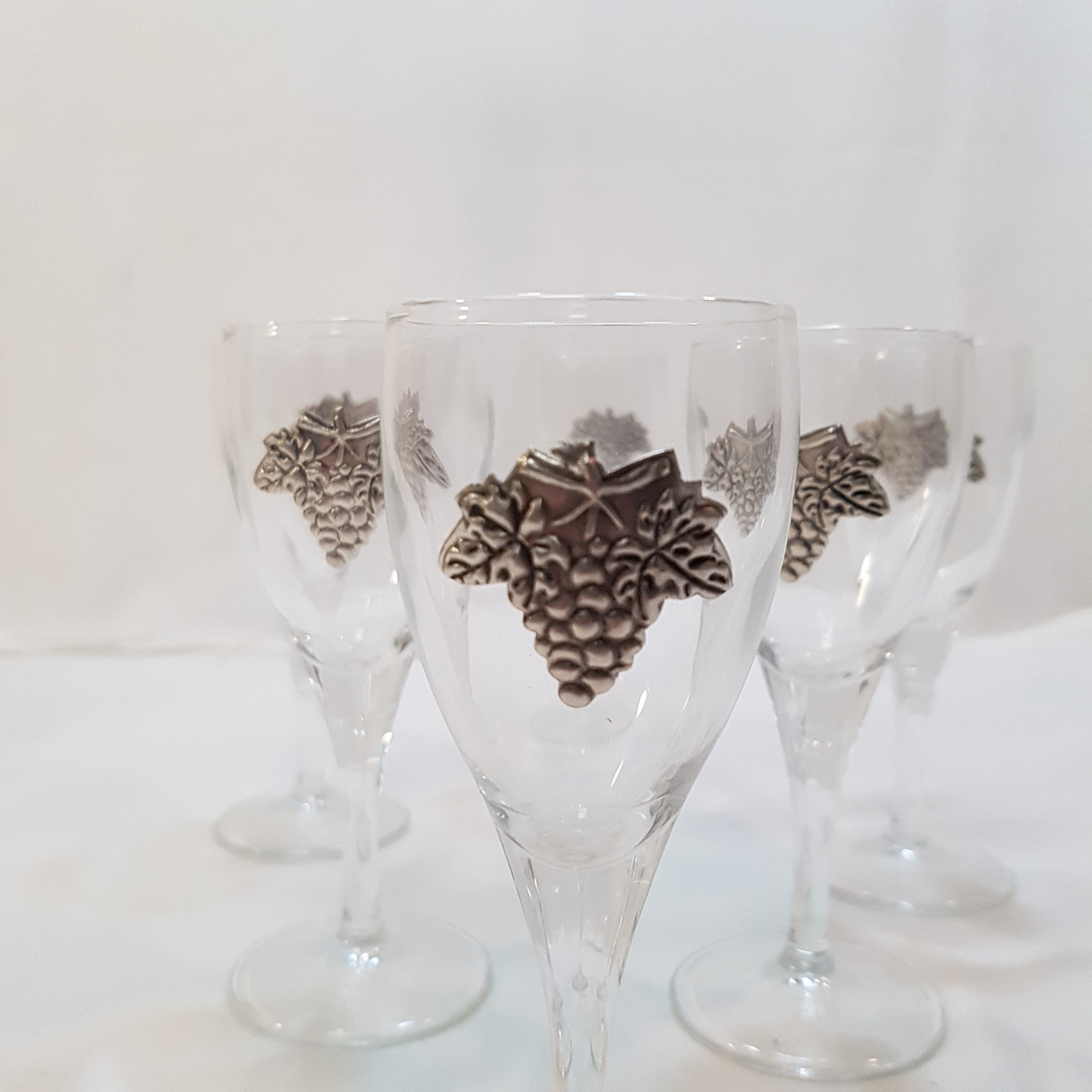 Voir photo 7 de Service à Muscat en verre et étain véritable Service à Muscat en verre et étain véritable Très bon état reconditionné photo 7
