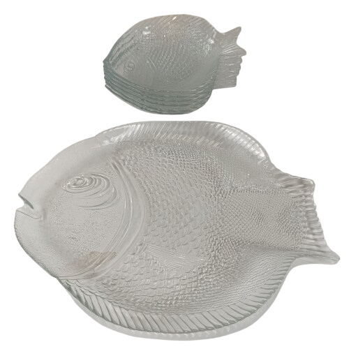 Acheter Service à poisson en verre - 10,00 € Service à poisson en verre reconditionné disponible sur Label Emmaüs