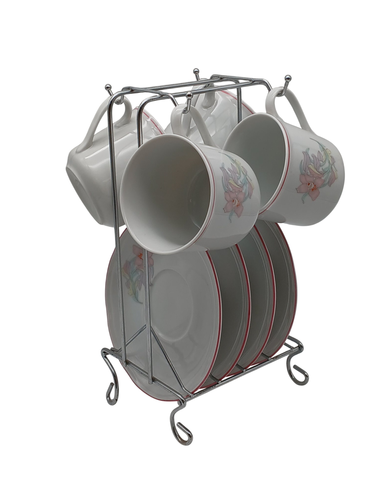 Service à thé / café : 4 tasses et coupelles assorties avec support - Boris Kidric Très bon état - 12,65 € Service à thé / café : 4 tasses et coupelles assorties avec support - Boris Kidric Très bon état reconditionné disponible sur Label Emmaüs