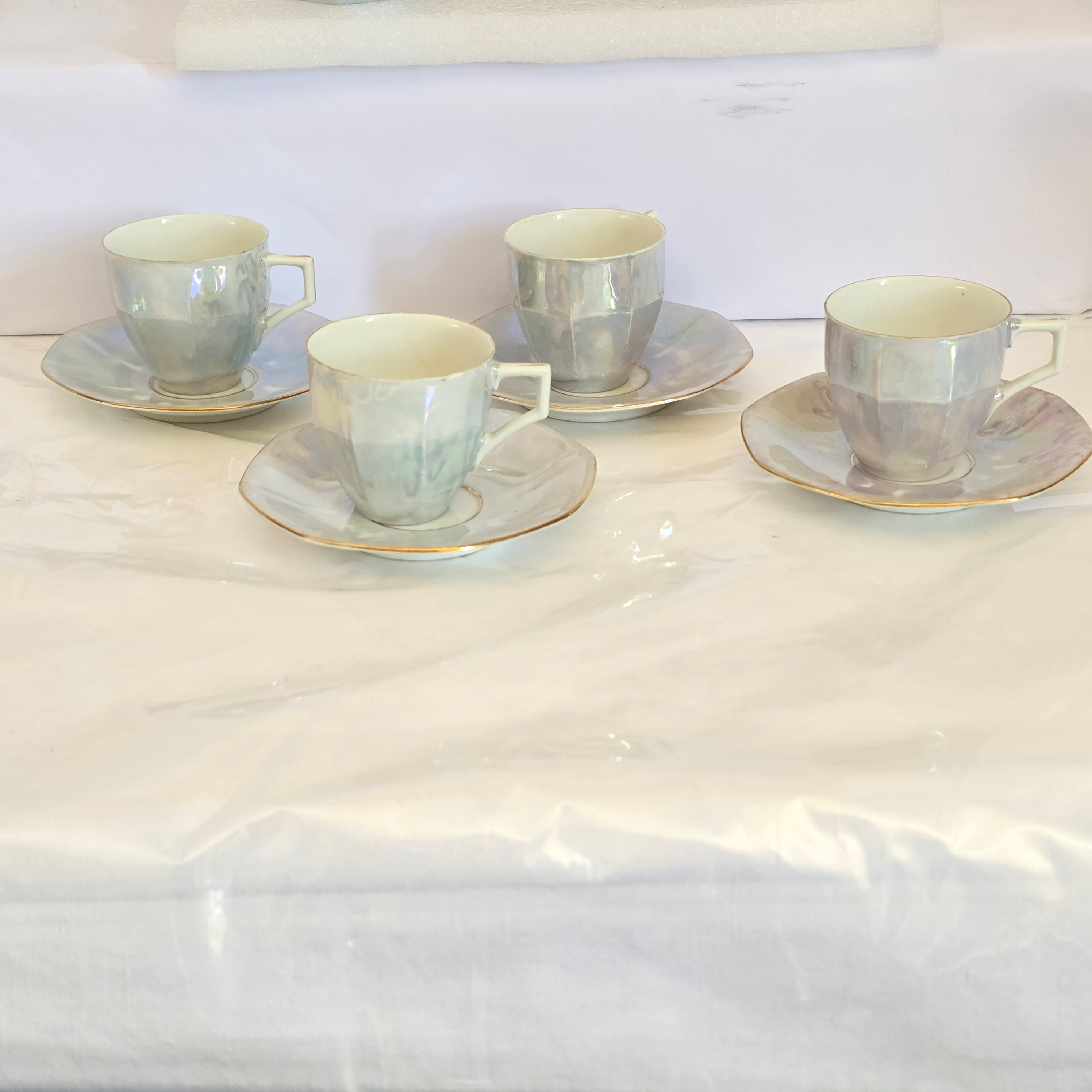 Voir photo 4 de Service café Porcelaine Tchéco-slovakia Service café Porcelaine Tchéco-slovakia Très bon état reconditionné photo 4