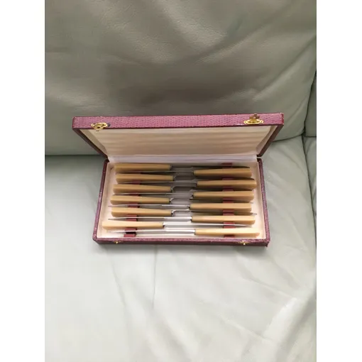 Service De 12 Couteaux Inox Dans Ecrin Carmin Bon état reconditionné disponible sur Rakuten