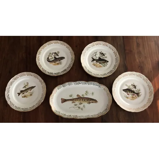 Service De Vaisselle À Poisson En Porcelaine 9 Pièces Bon état reconditionné disponible sur Rakuten