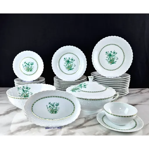 Service De Vaisselle Rare Georges Boyer "Nankin Vert" En Porcelaine De Limoges. Bon état reconditionné disponible sur Rakuten