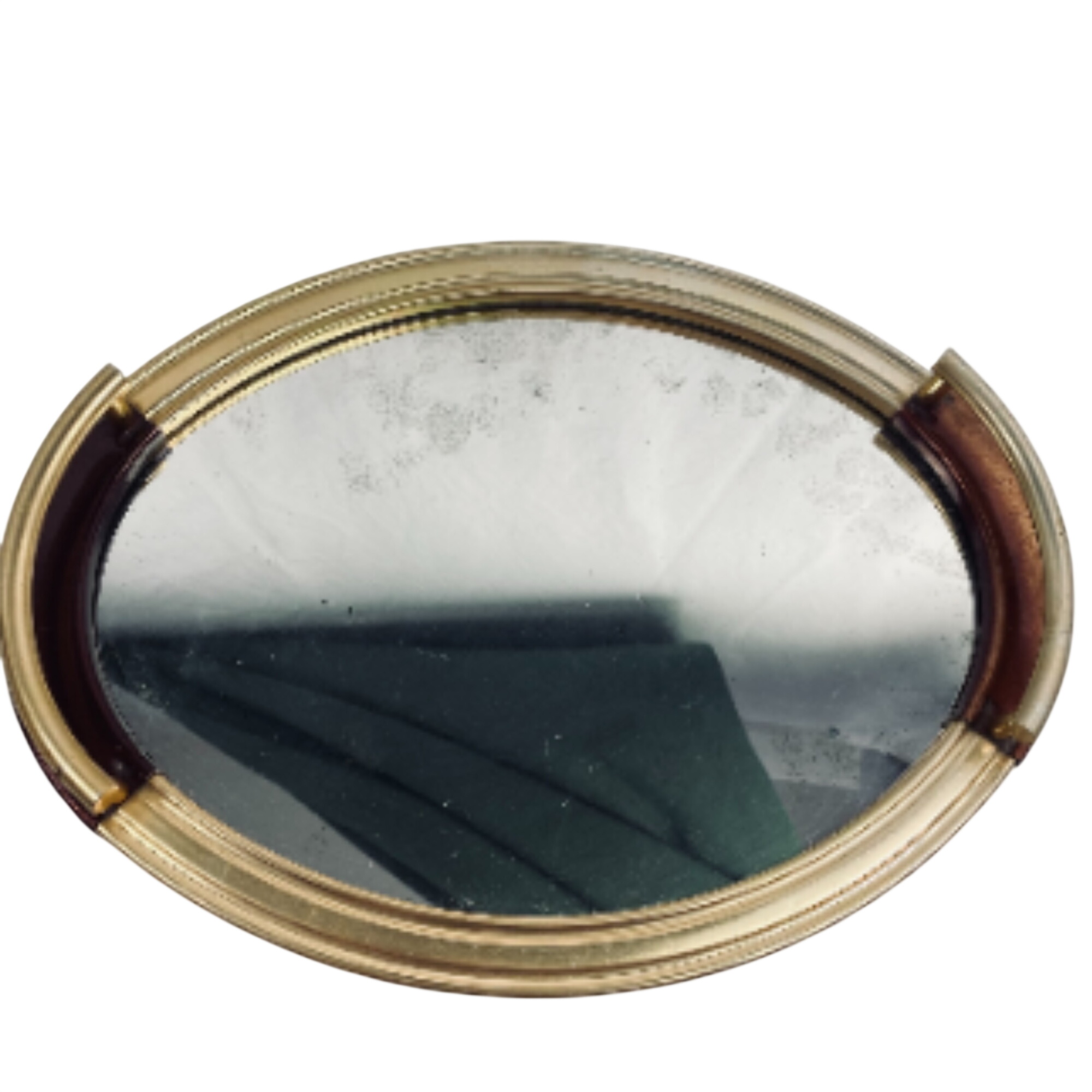 Serviteur oval avec fond miroir - 30,00 € Serviteur oval avec fond miroir reconditionné disponible sur Label Emmaüs