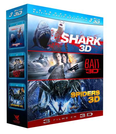 Shark - Bait - Spiders - Coffret Blu-Ray 3D État correct reconditionné disponible sur Fnac