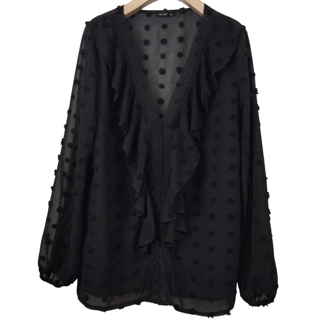 Acheter Shein curve oxl - blouse noire à motifs 100% polyester - Taille 46 ( estimée) Très bon état - 10,00 € Shein curve oxl - blouse noire à motifs 100% polyester - Taille 46 ( estimée) Très bon état reconditionné disponible sur Label Emmaüs