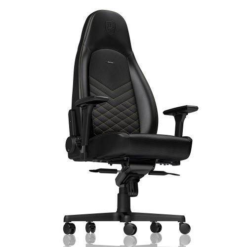 Siège Gamer Noblechairs Icon Cuir Noir et Or État correct Noblechairs reconditionné disponible sur Fnac