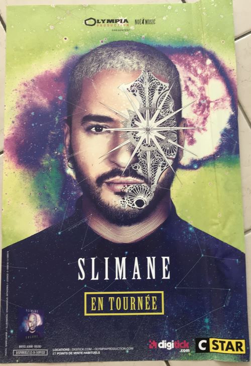 SLIMANE - en tournée - AFFICHE État correct reconditionné disponible sur Fnac