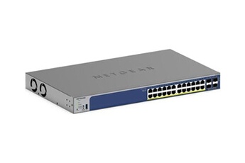 Smart GS728TXP - V3 - commutateur - L3 Lite - intelligent - 24 x 10/100/1000 (PoE+) + 4 x SFP+ - de bureau, Montable sur rack - PoE+ (190 W) Bon état Netgear reconditionné disponible sur Darty