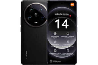 Smartphone 14 Ultra Xiaomi noir 6,73 120 16 Go RAM 512 Go stockage 5 Ah État correct Xiaomi reconditionné disponible sur Darty