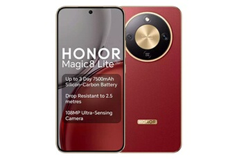 Smartphone 8 lite marron 6.79 pouces RAM 8 Go stockage 512 Go Très bon état Honor reconditionné disponible sur Darty