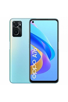 Smartphone A76 6,5 Octa Core 4 GB RAM 128 GB bleu État correct Oppo reconditionné disponible sur Darty