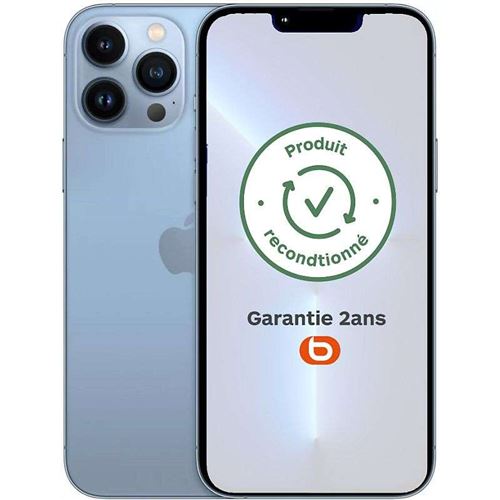 Smartphone Apple iphone 13 pro bleu 6.1 pouces RAM 6 Go stockage 128 Go État correct N/A reconditionné disponible sur Fnac