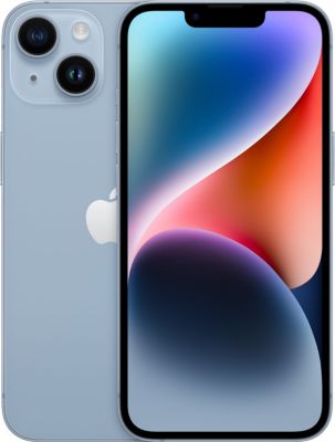 Smartphone APPLE iPhone 14 Bleu 128Go Batterie Neuve Parfait état reconditionné disponible sur Boulanger