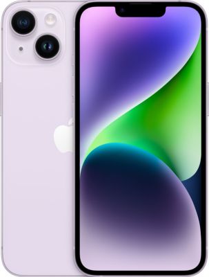 Smartphone APPLE iPhone 14 Mauve 256Go Batterie Neuve Parfait état reconditionné disponible sur Boulanger